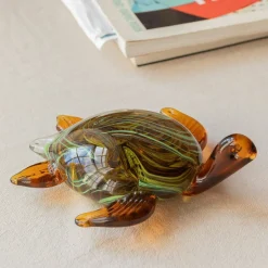 Graham & Green Timmy Turtle Glass Ornament
