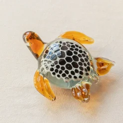 Graham & Green Titus Turtle Glass Ornament
