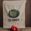 Graham & Green Tomate Linen Tea Towel