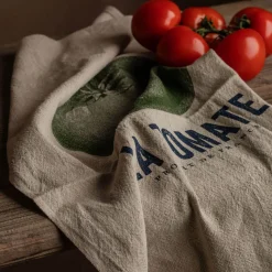 Graham & Green Tomate Linen Tea Towel