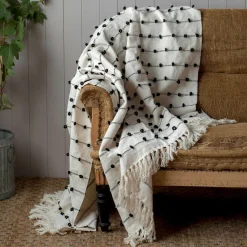 Graham & Green Trinx Black and White Throw
