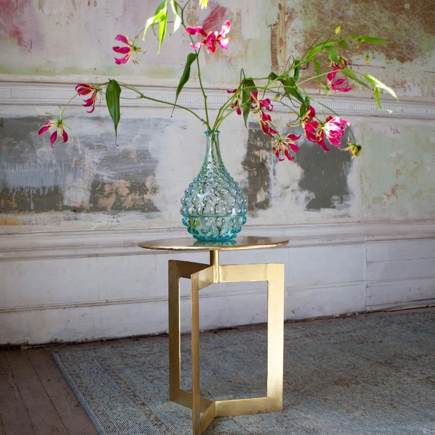 Graham & Green Trudi Brass Side Table