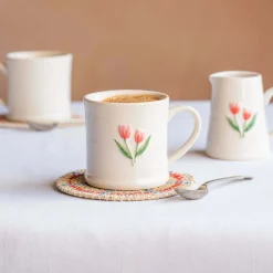 Graham & Green Tulips Motif Mini Mug