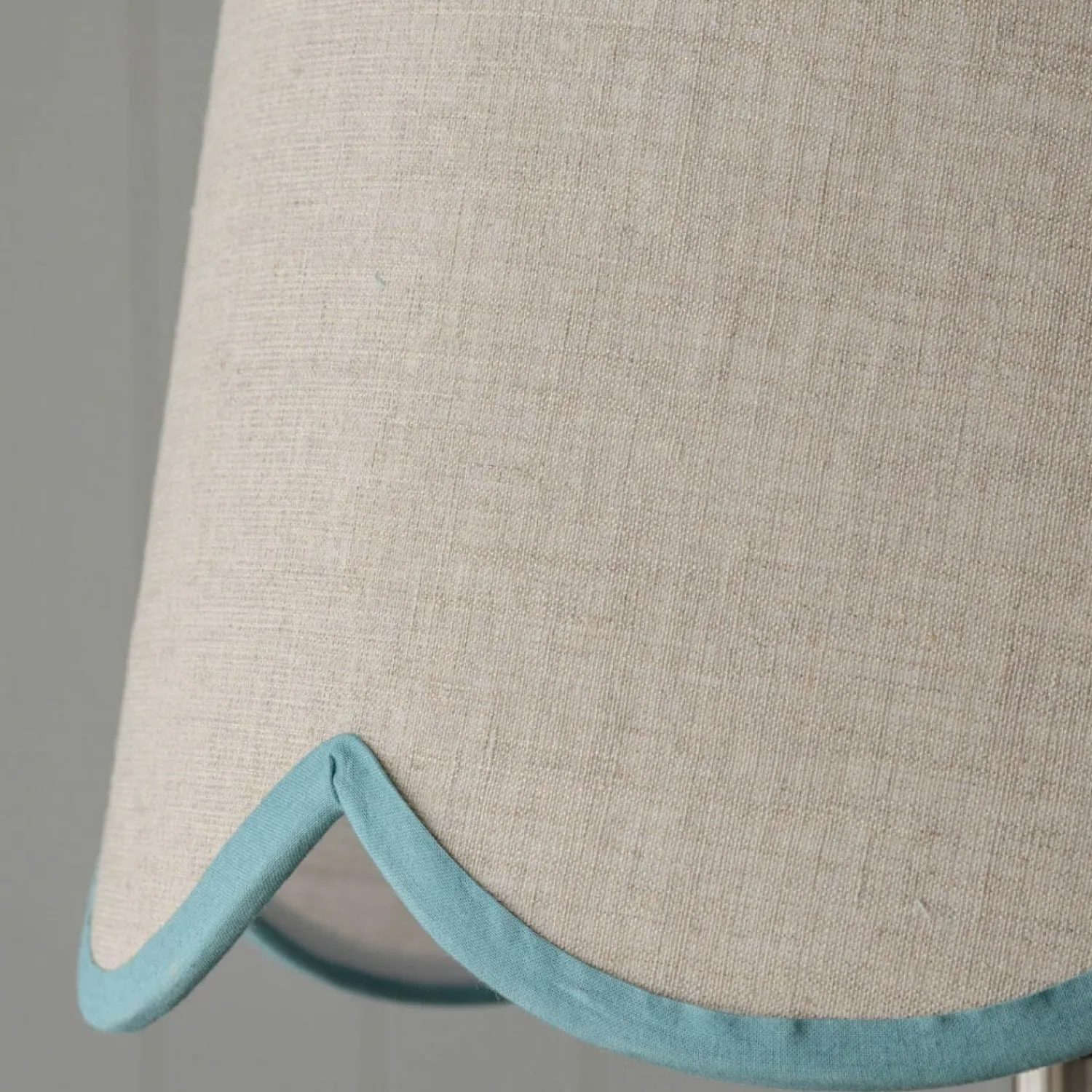 Graham & Green Turquoise Scallop Lamp Shades