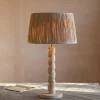 Graham & Green Twisted Natural Wood Table Lamp
