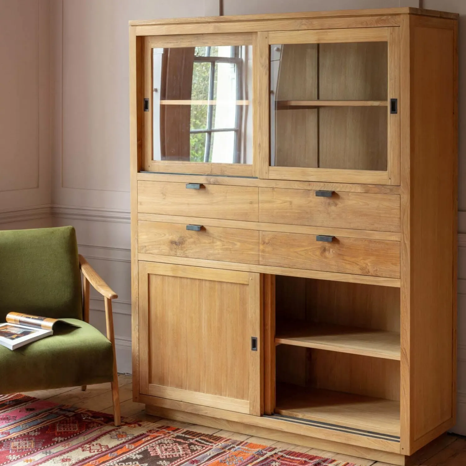 Graham & Green Valence Teak Cabinet