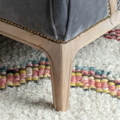 Graham & Green Valentin Blue Ikat Armchair