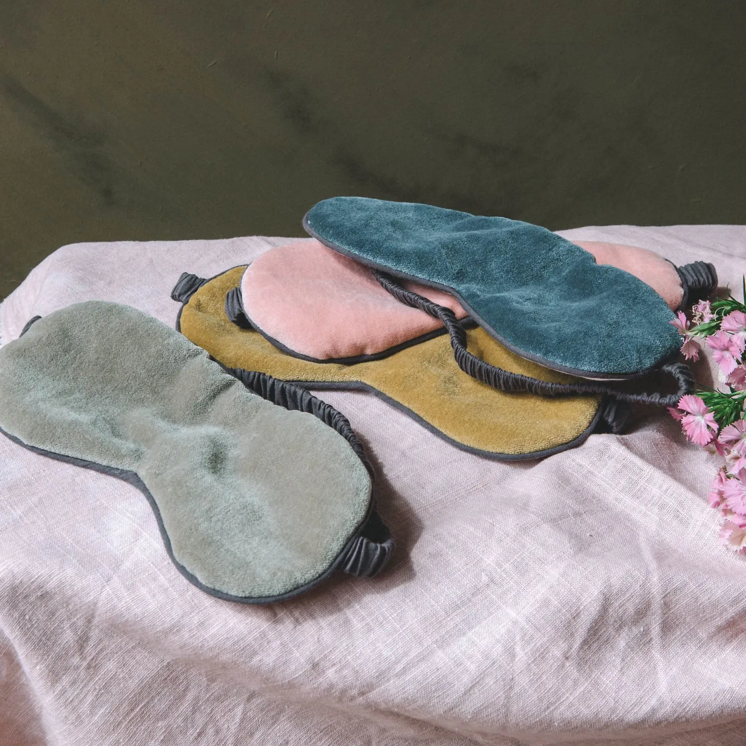 Graham & Green Velvet Eye Masks