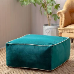 Graham & Green Velvet Pouffes