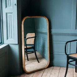 Graham & Green Walter Medium Natural Wood Mirror
