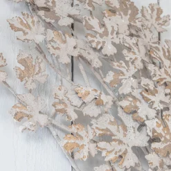 Graham & Green White and Gold Leaves Wall Light