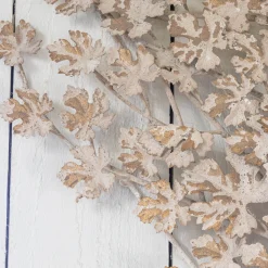 Graham & Green White and Gold Leaves Wall Light