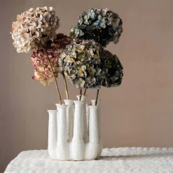Graham & Green White Ceramic Multi-Stem Vase