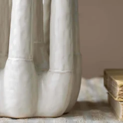 Graham & Green White Ceramic Multi-Stem Vase