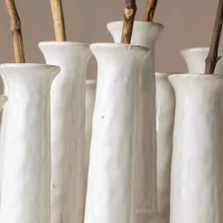 Graham & Green White Ceramic Multi-Stem Vase