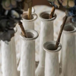 Graham & Green White Ceramic Multi-Stem Vase
