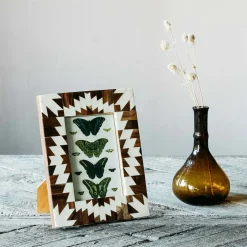Graham & Green White Chevron Frame