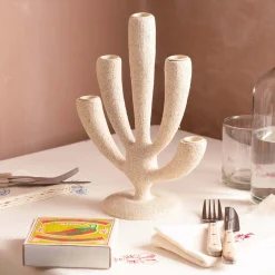 Graham & Green White Coral Candelabra