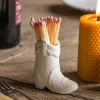 Graham & Green White Cowboy Boot Match Strike