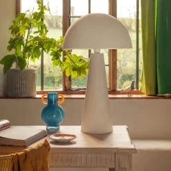 Graham & Green White Dome Table Lamp