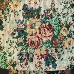 Graham & Green White Floral Tapestry Table Lamp