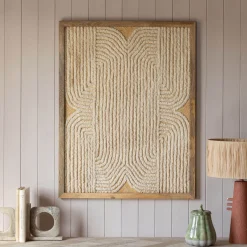 Graham & Green White Jute Wall Art