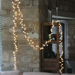 Graham & Green White Pom Pom Garland