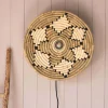 Graham & Green White Seagrass Plate Wall Light