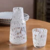 Graham & Green White Speckle Carafe and Tumbler