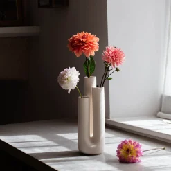 Graham & Green White Triple Stem Vase