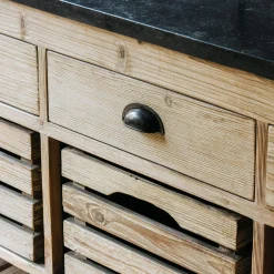Graham & Green Whitewashed Hudson Kitchen Island