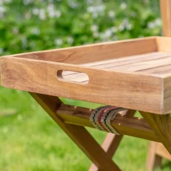 Graham & Green William Outdoor Wooden Tray Side Table