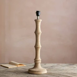 Graham & Green Wooden Bamboo Table Lamp Medium