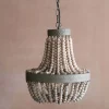 Graham & Green Wooden Beaded Pendant Light