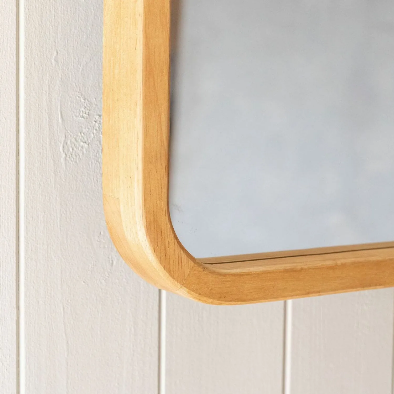 Graham & Green Wooden Edge Wall Mirror