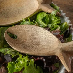 Graham & Green Wooden Fish Salad Servers