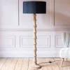 Graham & Green Wooden Floor Lamp