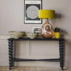 Graham & Green Yasmin Black Console Table