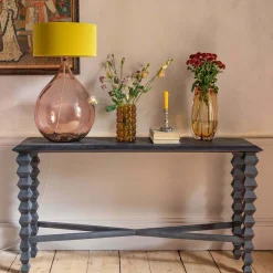 Graham & Green Yasmin Black Console Table