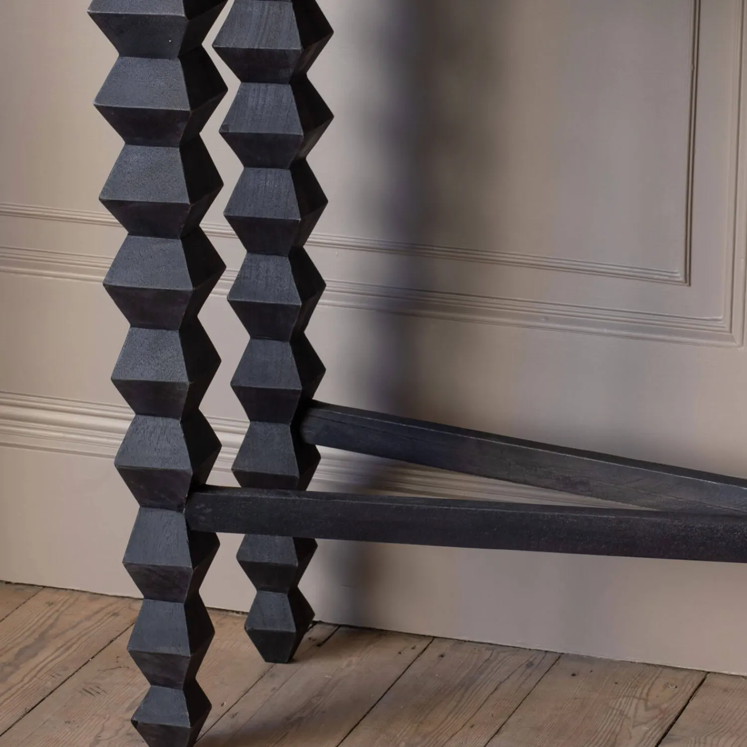 Graham & Green Yasmin Black Console Table