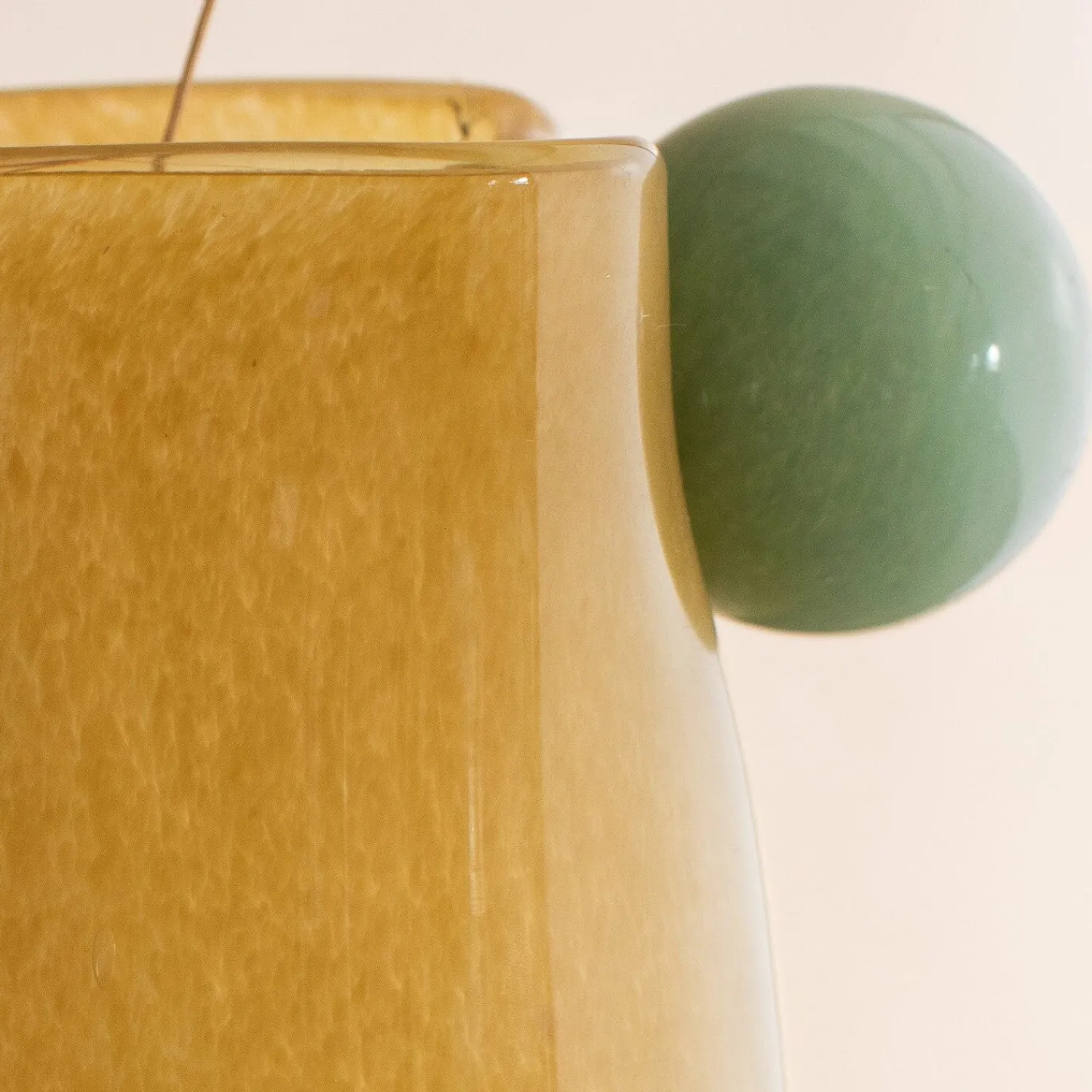 Graham & Green Yellow and Jade Medium Bolita Vase