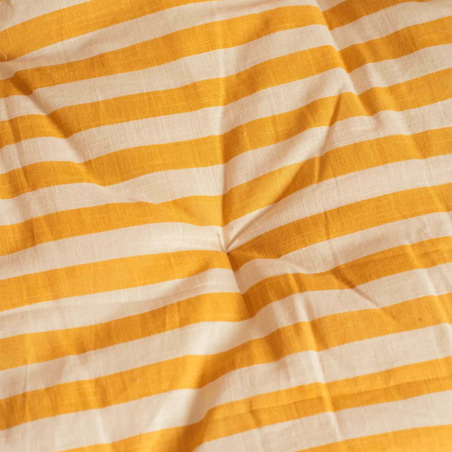 Graham & Green Yellow Candy Stripe Small Seat Mat