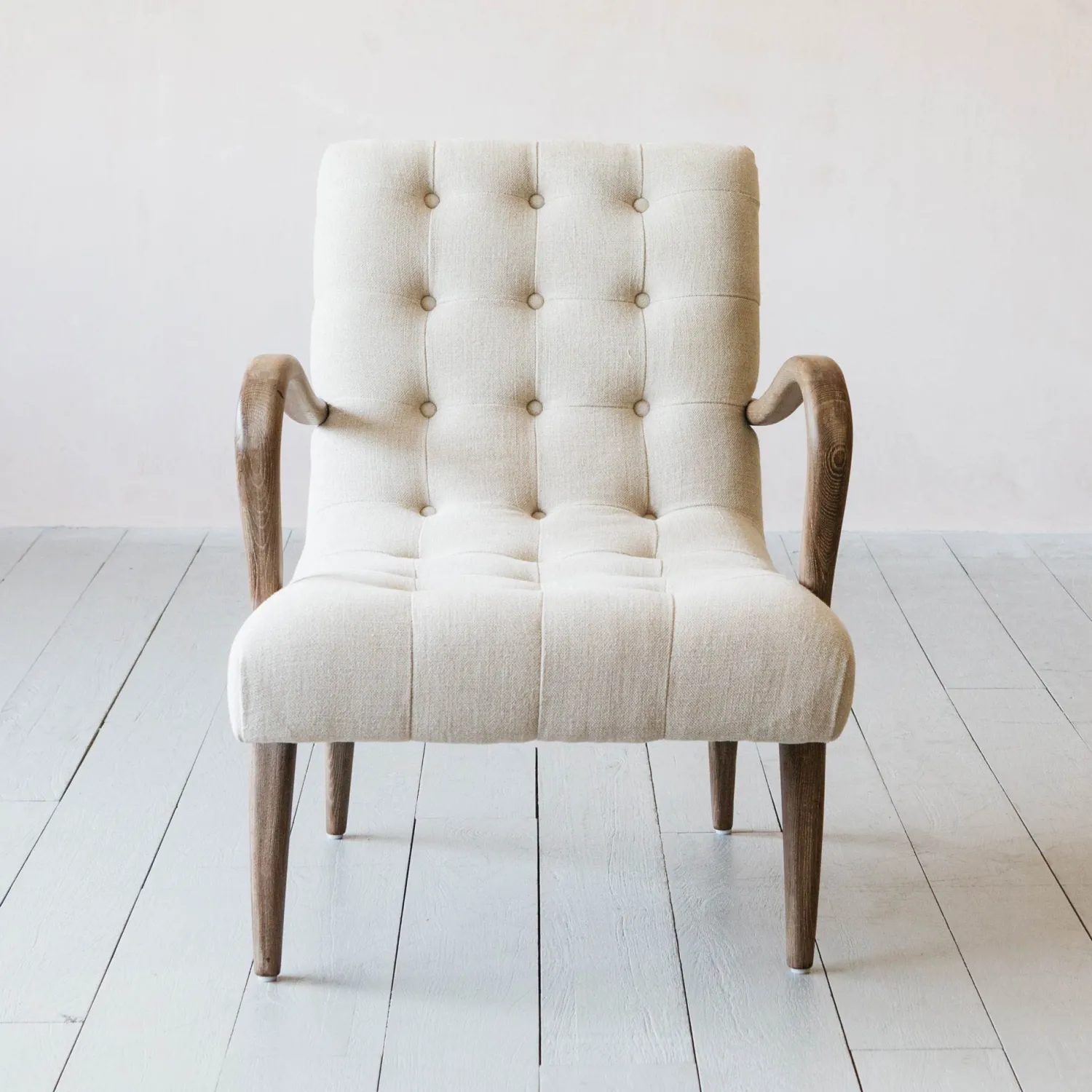 Graham & Green York Natural Linen Armchair
