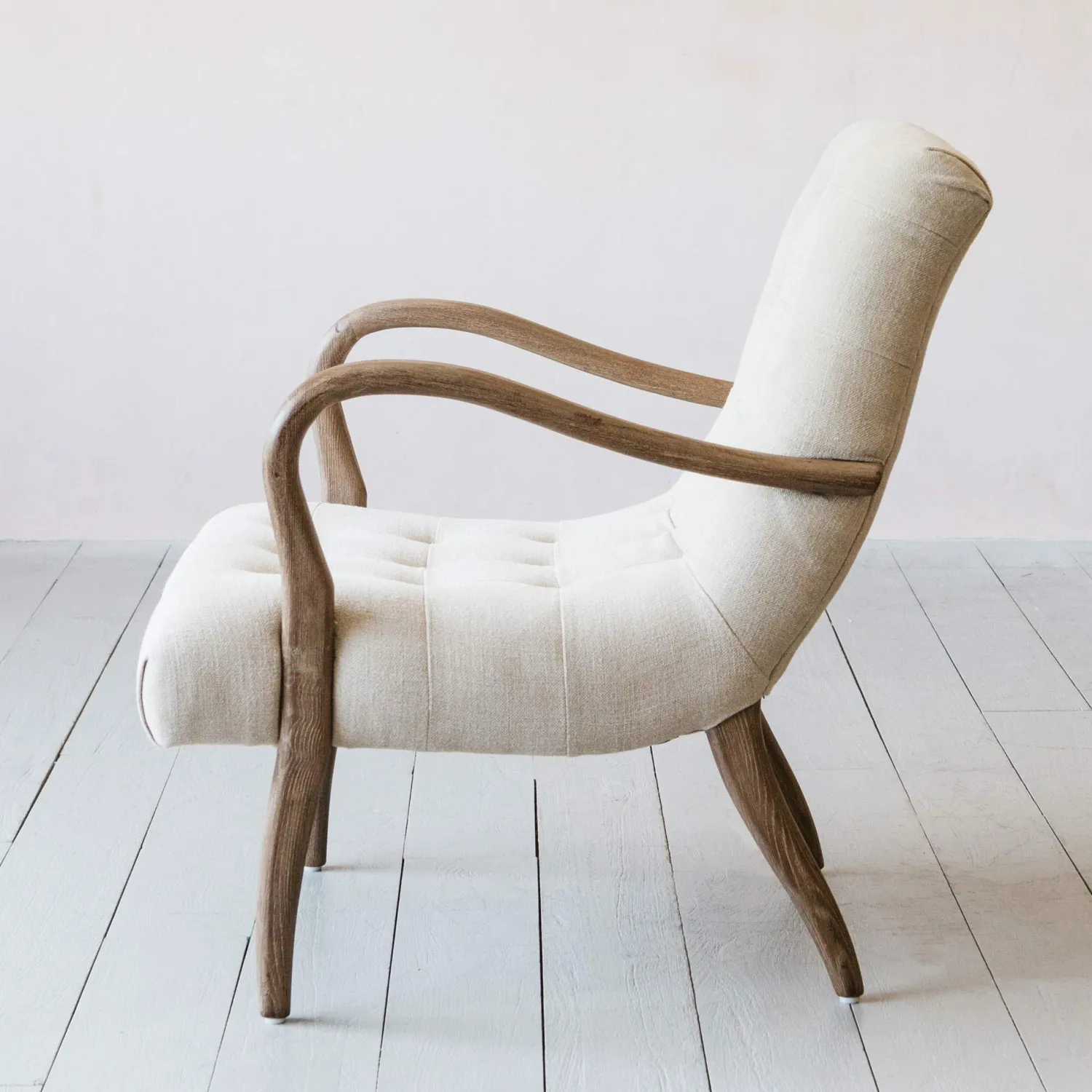 Graham & Green York Natural Linen Armchair