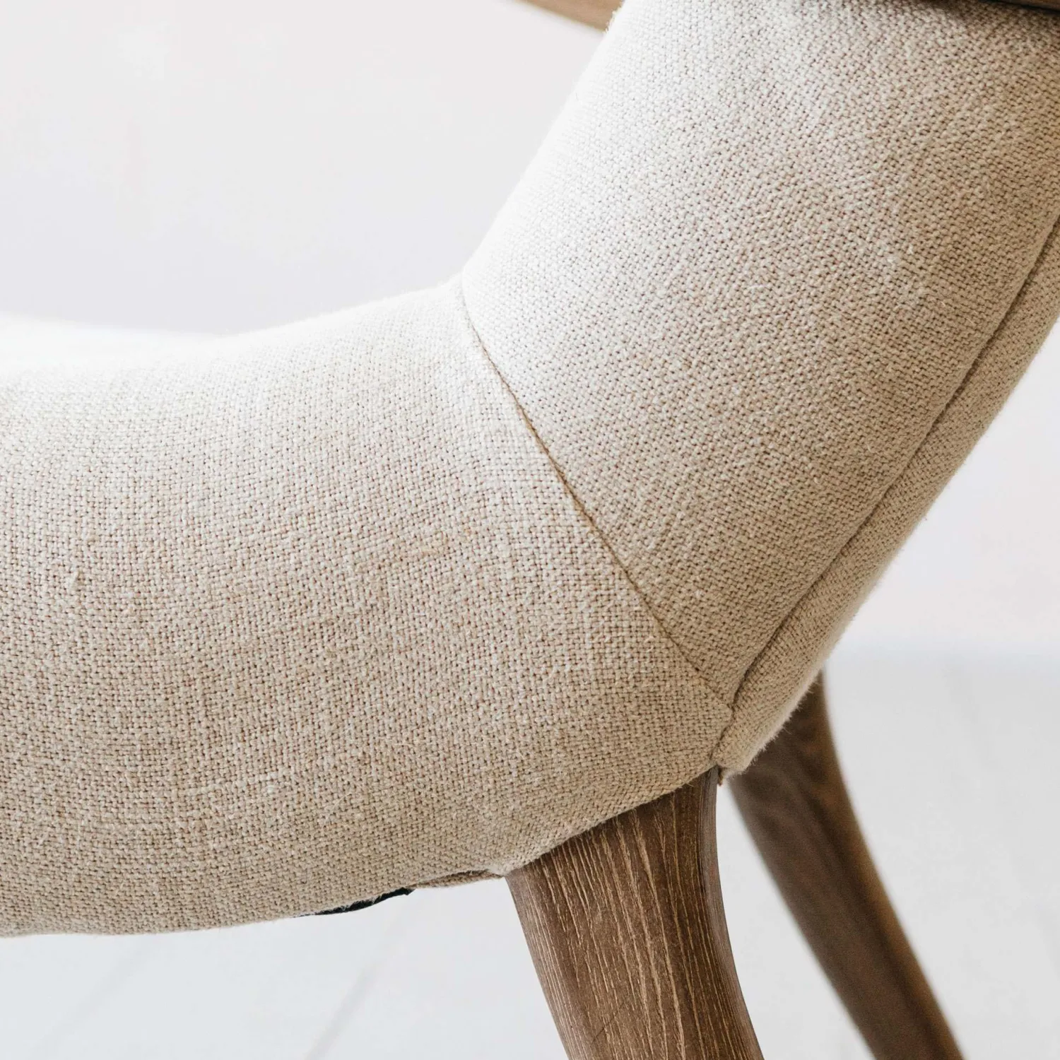 Graham & Green York Natural Linen Armchair