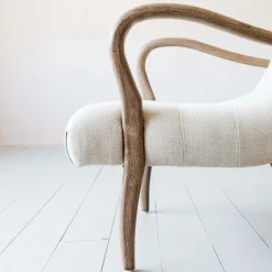 Graham & Green York Natural Linen Armchair